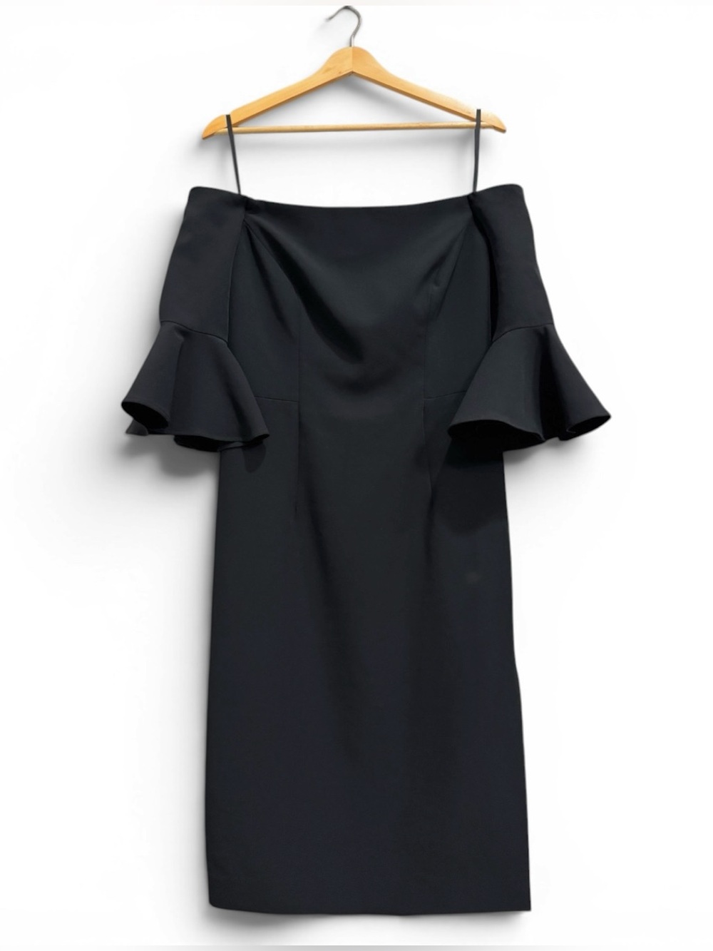 Milly Off Shoulder Sheath Dress Bell Sleeve‎ Size 10